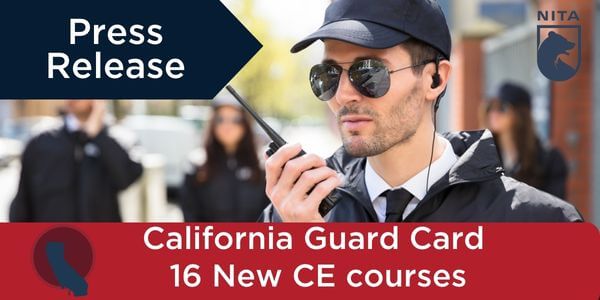 CA Guard Card NEW CE Courses