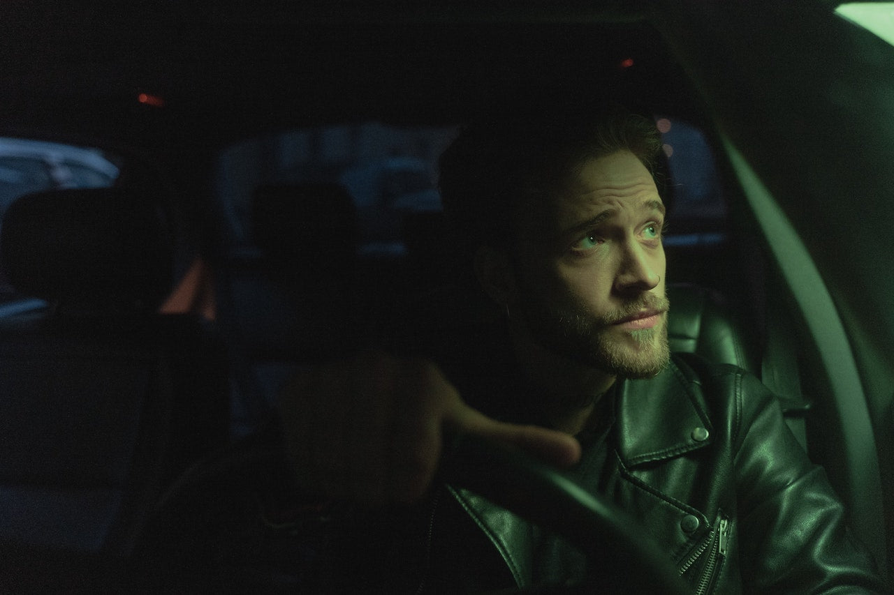 PI sitting in car