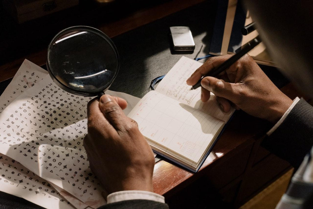 person making notes