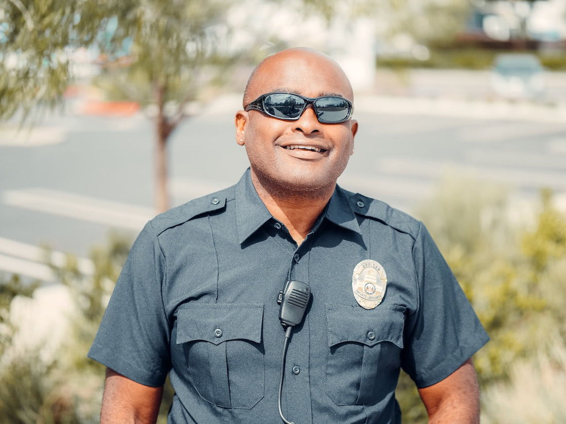 security guard standing in the Florida sun